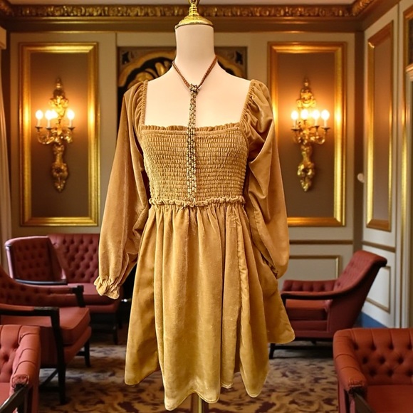 Daphne Velvet Mini Dress - Picture 6 of 11